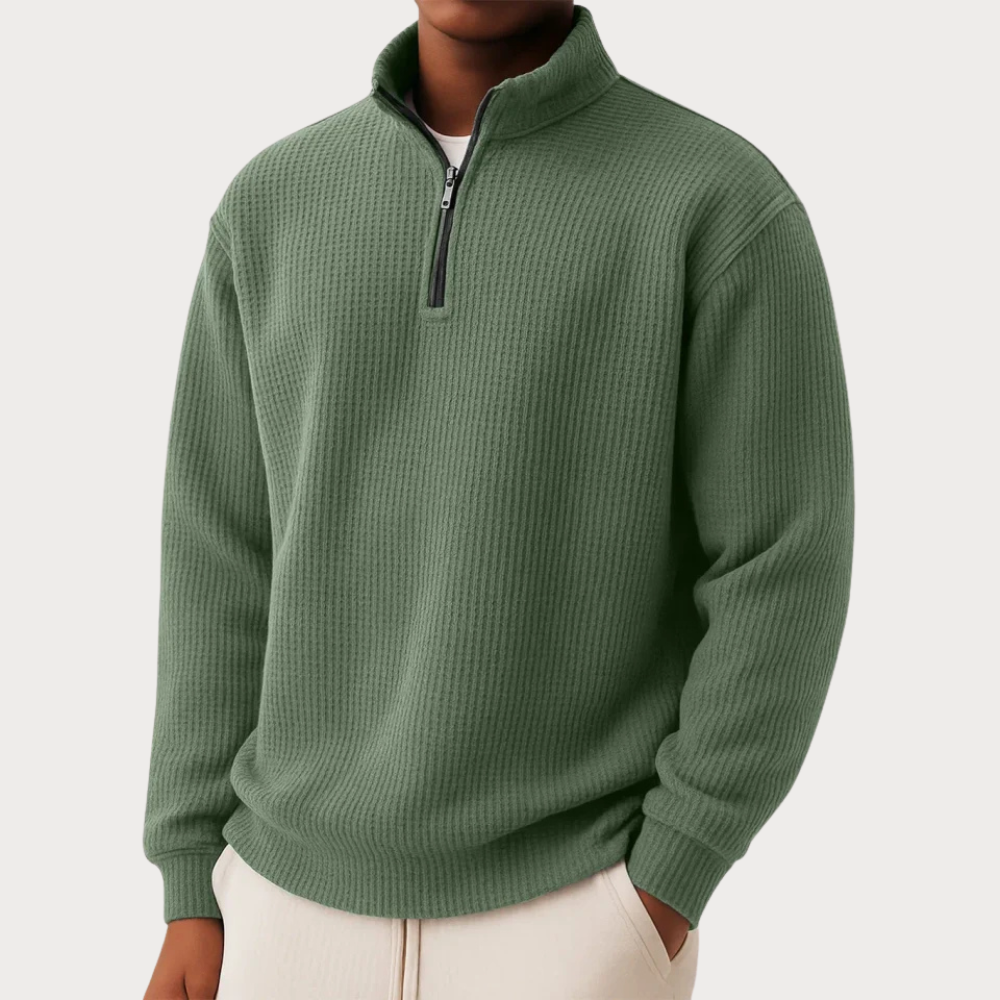 Herren Pullover mit Reißverschlusskragen – Stilvoll, bequem und vielseitig