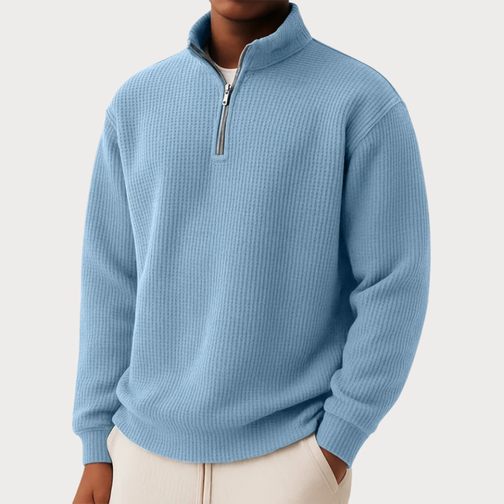 Herren Pullover mit Reißverschlusskragen – Stilvoll, bequem und vielseitig