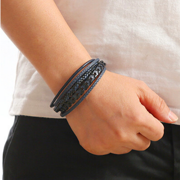 Lederarmband für Herren – robust, stilvoll und zeitlos (1+1 gratis)