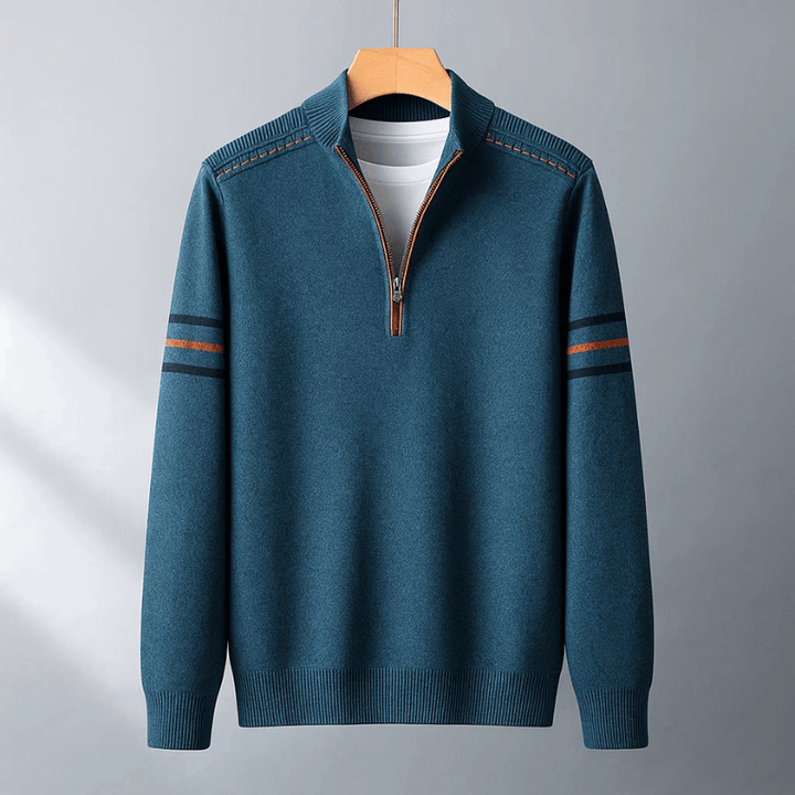 Moderner Pullover mit halbem Reißverschluss Ease