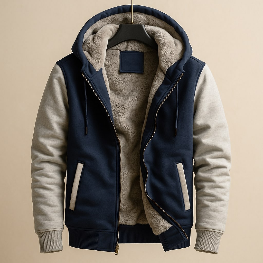 Strukturierte Jacke für kaltes Wetter