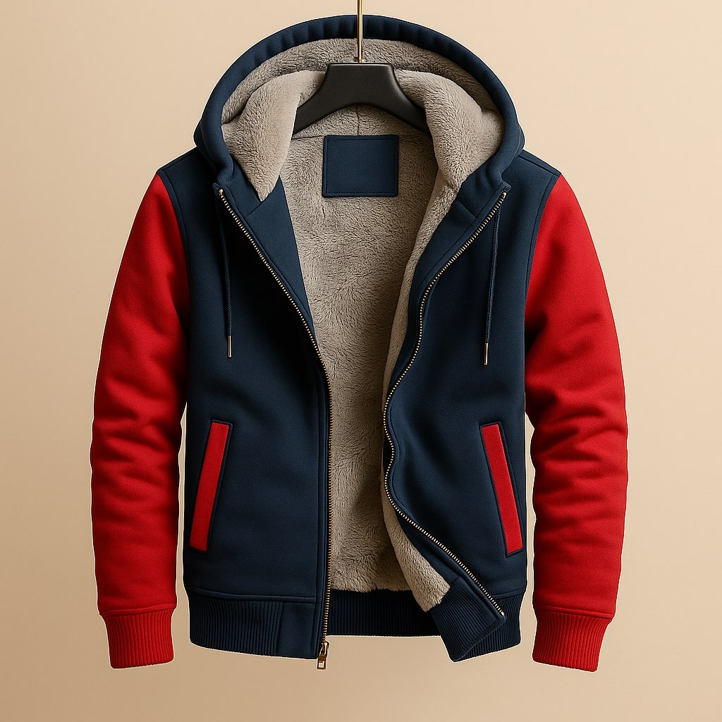 Strukturierte Jacke für kaltes Wetter