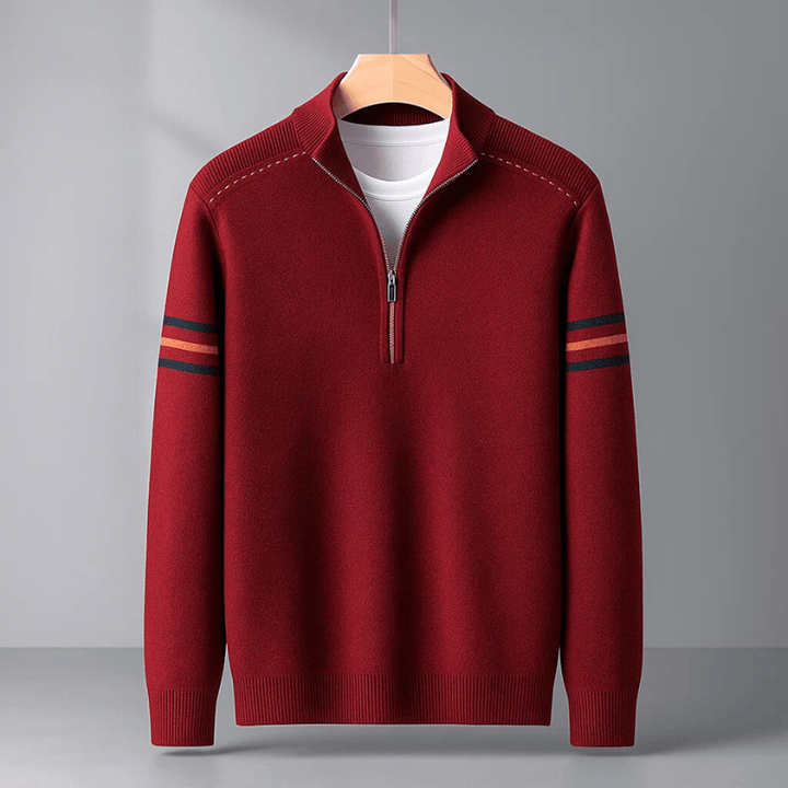 Moderner Pullover mit halbem Reißverschluss Ease