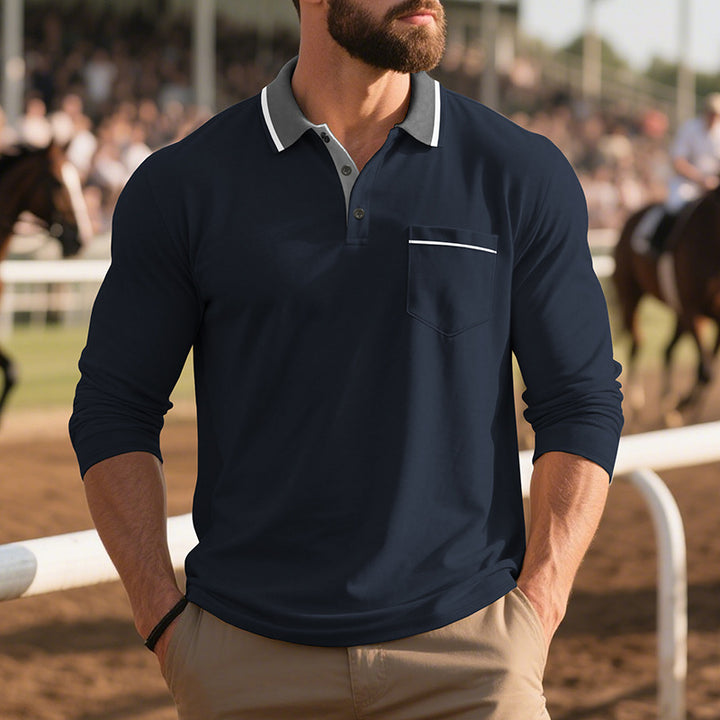 Herren-Poloshirt mit Langarm – Eleganz, Komfort & moderner Stil