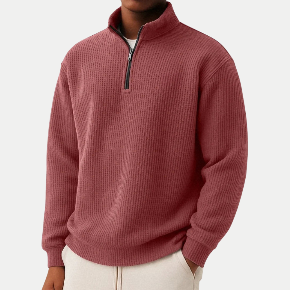 Herren Pullover mit Reißverschlusskragen – Stilvoll, bequem und vielseitig