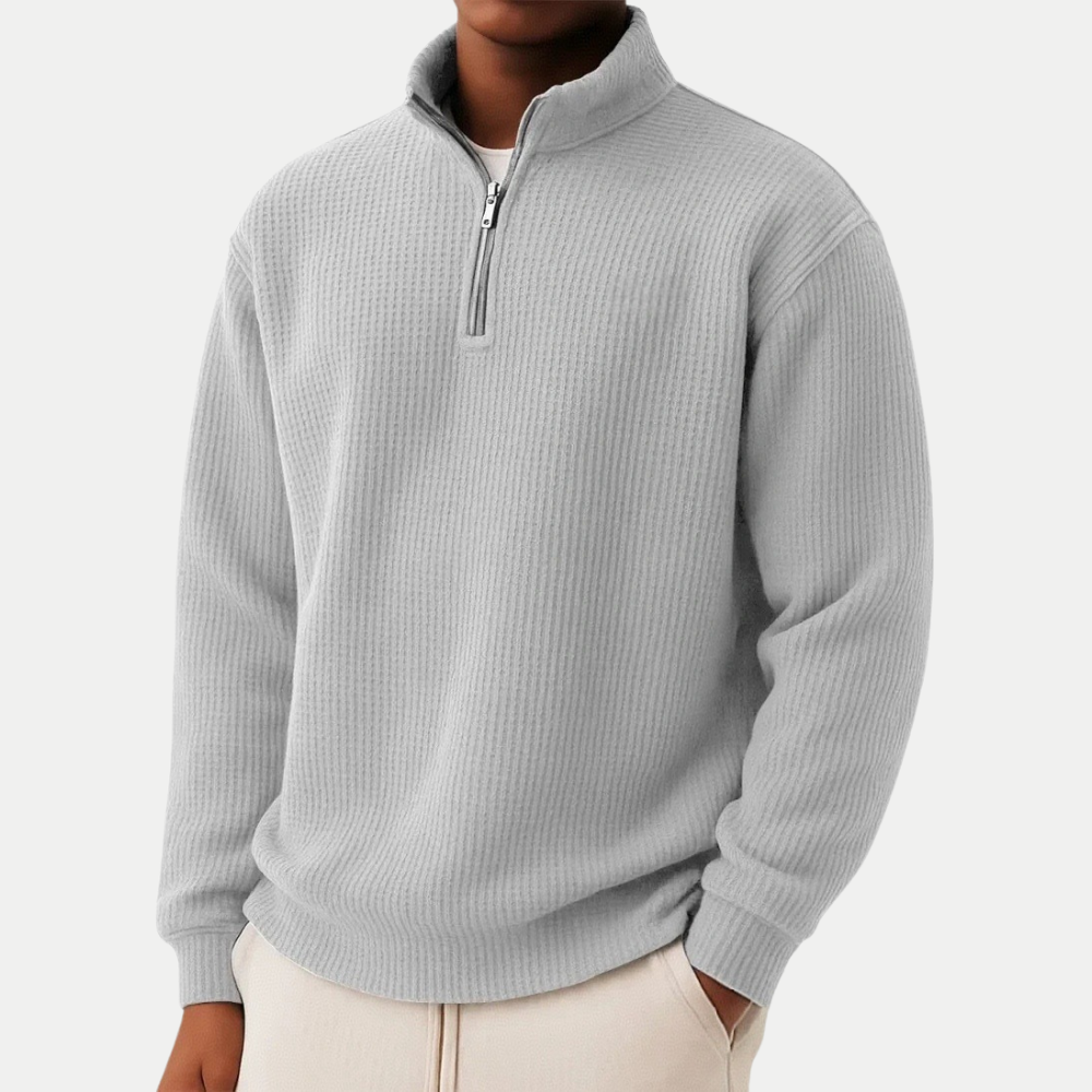 Herren Pullover mit Reißverschlusskragen – Stilvoll, bequem und vielseitig