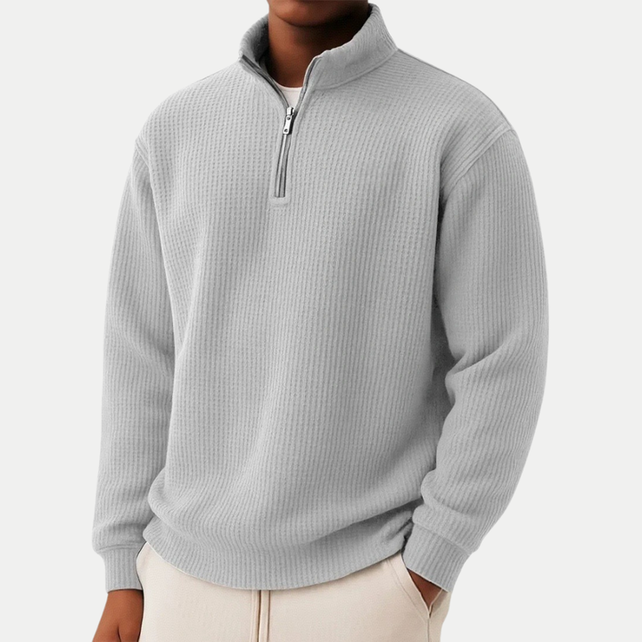 Herren Pullover mit Reißverschlusskragen – Stilvoll, bequem und vielseitig