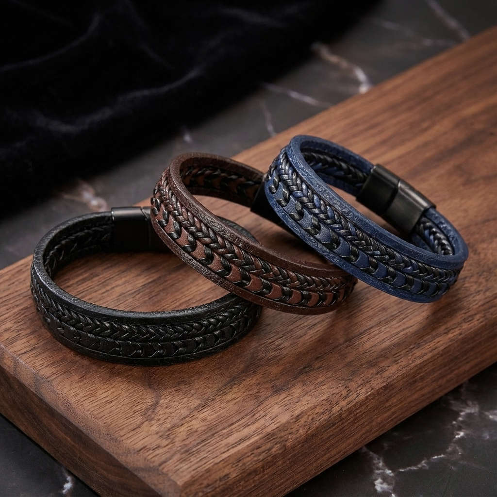 Lederarmband für Herren – robust, stilvoll und zeitlos (1+1 gratis)