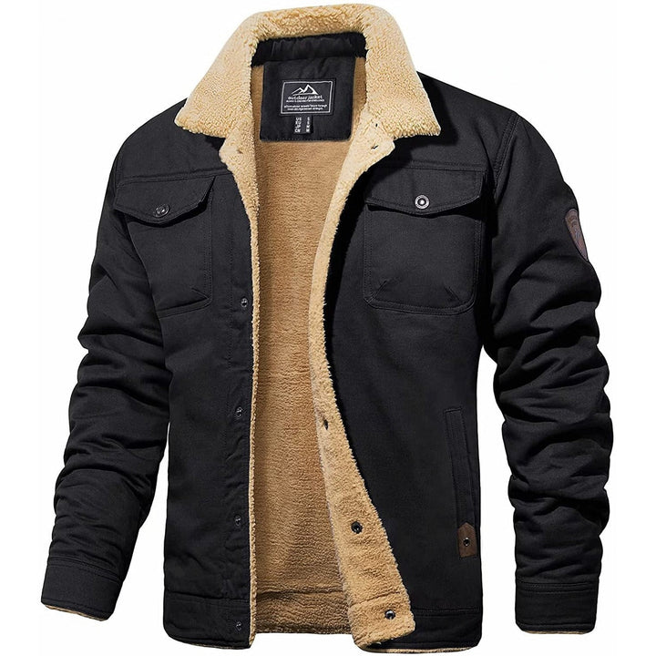 Herren Winterjacke mit Teddyfutter – Warm, robust & stilvoll