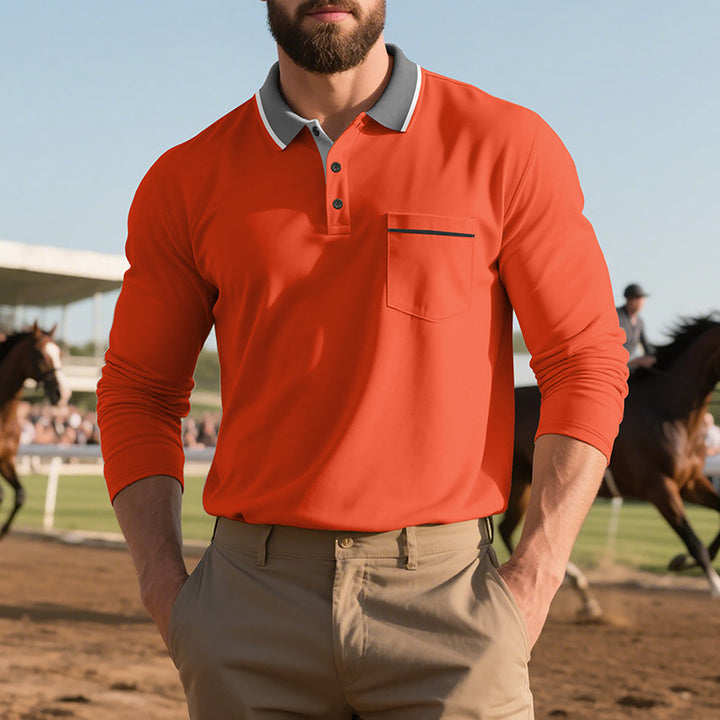 Herren-Poloshirt mit Langarm – Eleganz, Komfort & moderner Stil