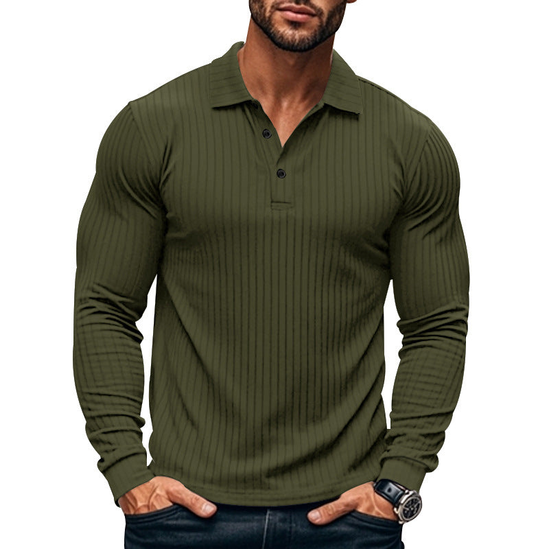 Geripptes Herren-Poloshirt – maskuliner Stil & moderner Komfort
