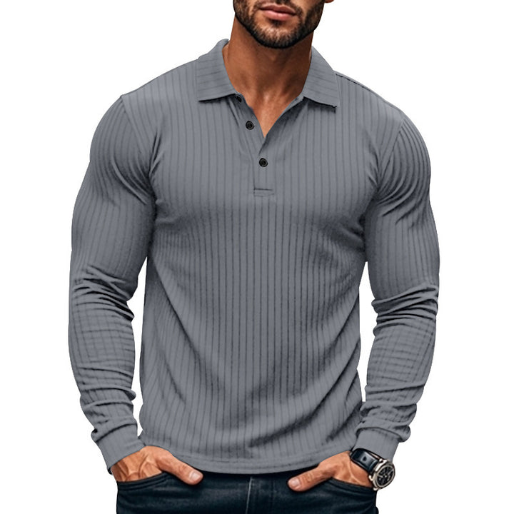 Geripptes Herren-Poloshirt – maskuliner Stil & moderner Komfort