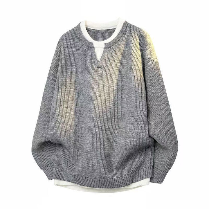 NordKnit™ – Minimalistischer Herrenpullover mit modernem Kragen