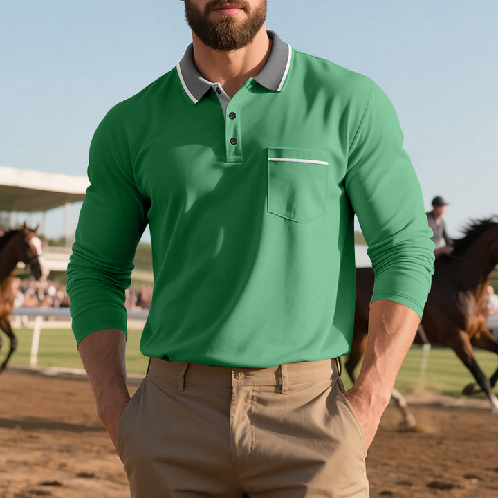 Herren-Poloshirt mit Langarm – Eleganz, Komfort & moderner Stil