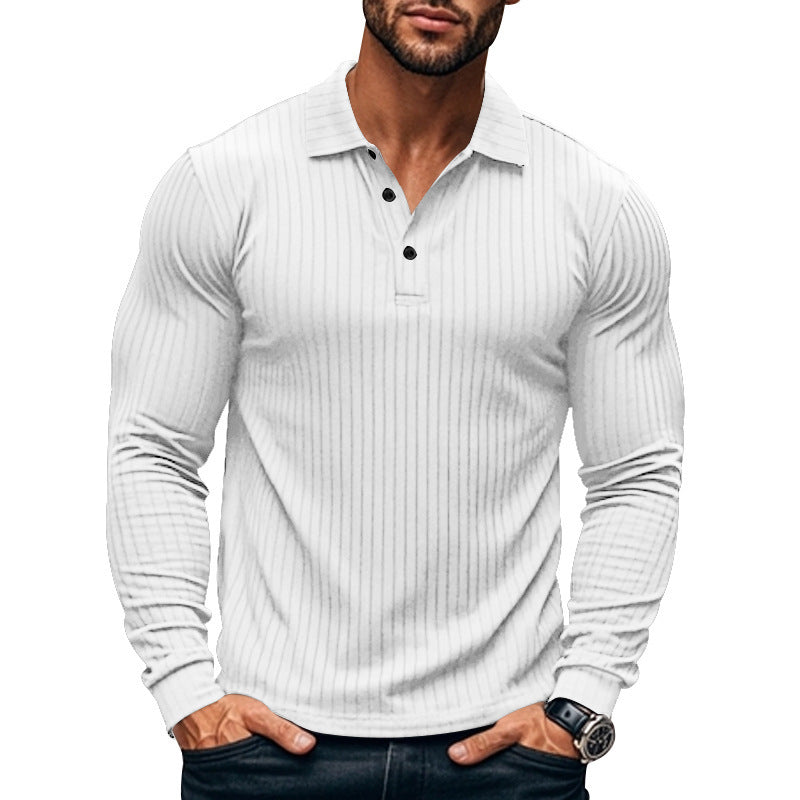 Geripptes Herren-Poloshirt – maskuliner Stil & moderner Komfort