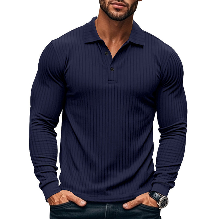 Geripptes Herren-Poloshirt – maskuliner Stil & moderner Komfort