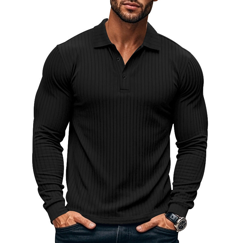 Geripptes Herren-Poloshirt – maskuliner Stil & moderner Komfort