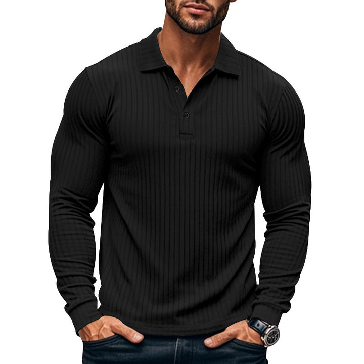 Geripptes Herren-Poloshirt – maskuliner Stil & moderner Komfort
