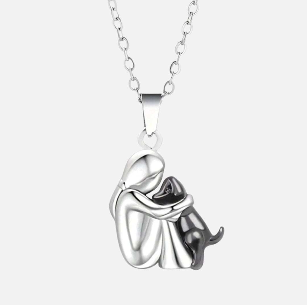 Herzanhänger „Ewige Freundschaft“ – Symbol der Liebe zwischen Mensch und Hund
